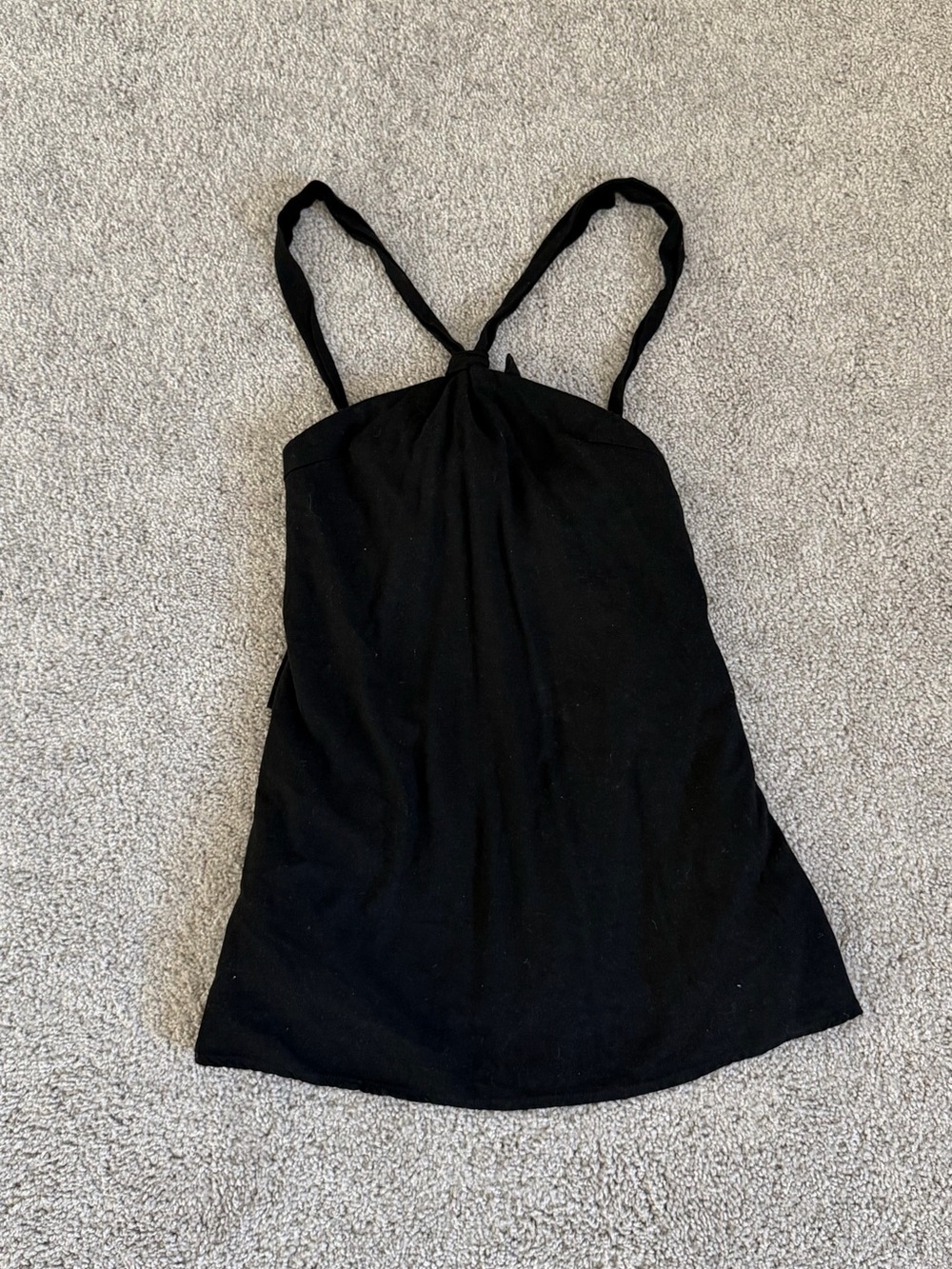Black halter dress